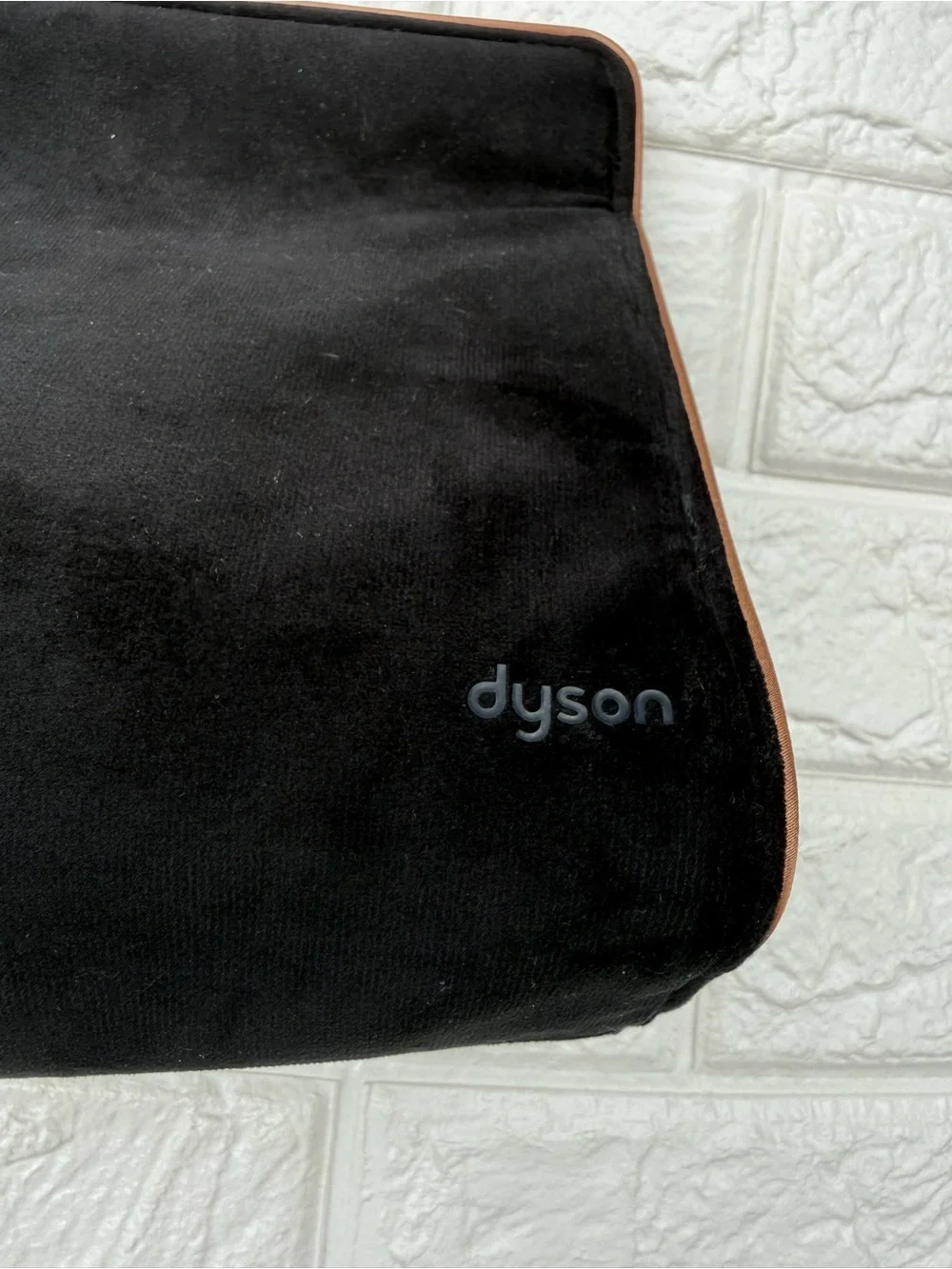 Dyson Black Velvet Travel Pouch with Copper Trim